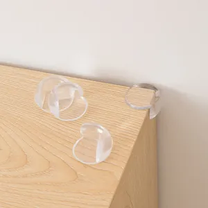 Transparenter Silikon-Eckschutz für Babysicherheit an Möbelkanten, 4er-Packung