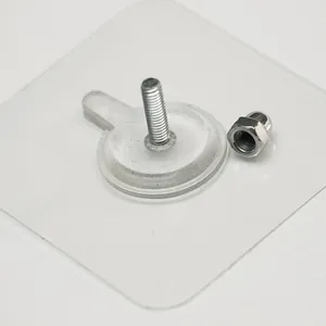 Modern Transparent Adhesive Non-Marking Screw Wall Hooks Heavy Duty Punch-Free Photo Frame Mount Hanger Simple Home Organization Hardware