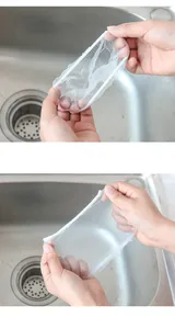 Elastic fine mesh filter bag for kitchen sink drain, effective anti-clogging sewer mesh