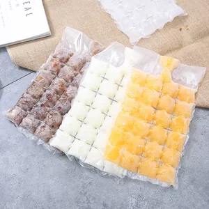 Bolsas de Cubitos de Hielo Desechables Autocierre de Verano Moldes de Plástico Portátiles para Cocina