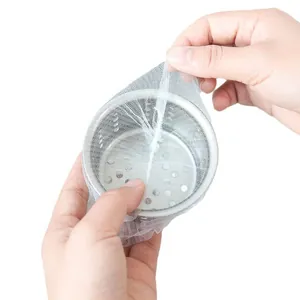 Elastic fine mesh kitchen sink drain filter bag for effective anti-clogging protection