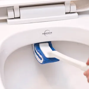 Ergonomic Long Handle Toilet Brush With Nylon Fiber U-Shaped Head Deep Cleaning Bathroom Brush Dead Corner Cleaner For Home Restroom