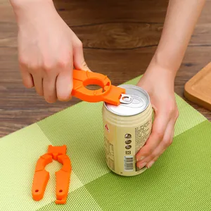 Abrebotellas multifuncional naranja para latas de refresco y botellas de bebidas