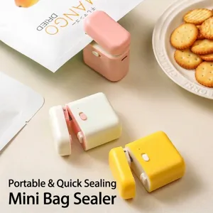 Draagbare Mini-Warmteafdichter Voor Plastic Zakken USB Oplaadbare Snackzakafdichter Met Magnetische Basis Handbediende Sealer