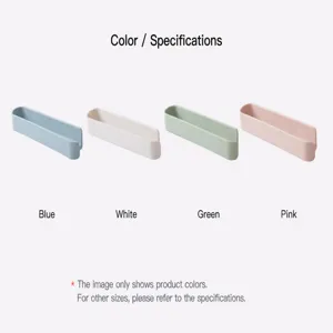 Multi-color kitchen storage racks for wall-mounted towel and rag organization details
