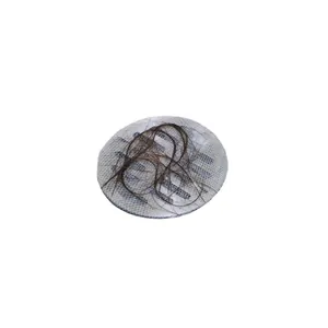 Disposable mesh floor drain filter sticker for bathroom and kitchen sink hair catcher.