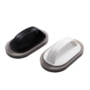 Cepillo de limpieza de esponja de esmeril nano con mango ergonómico para cocina y baño