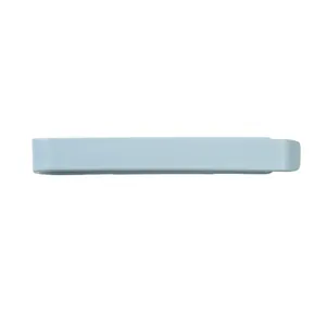 Modern light blue wall-mounted bathroom organizer rack for towels and shoes storage