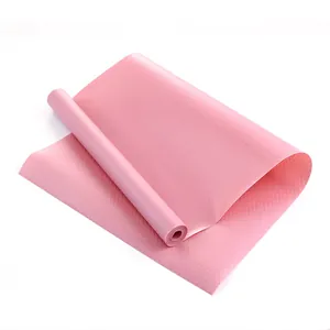 Durable pink waterproof non-slip shelf liner for kitchen drawers and closet cabinets