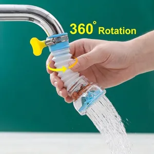 Kitchen Faucet Extender Splash Proof Filter Rotatable Medical Stone Shower Head Water Purifier Retractable Faucet Aerator Filter Accessory