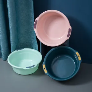 Lavabo en Plastique PP Épaissi Multifonctionnel Bassine de Lessive Domestique Portable Avec Poignées Antidérapantes Pour Salle de Bain Cuisine