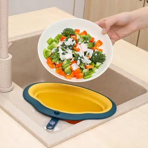 Wolkenform Spülbecken-Abtropfkorb Eck-Hängefilterregal Kunststoff Gemüse-Obst-Abtropfkorb Küchenzubehör