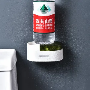 Cenicero de baño de pared sin perforaciones con caja de almacenamiento y prueba de carga