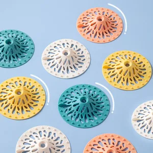 Colorful volcano-shaped silicone drain covers for bathroom and kitchen sink hair catching