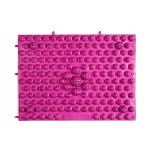 Professional purple acupressure foot massage mat with textured reflexology stimulation points