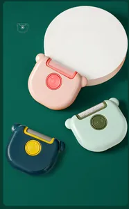 Levapelucchi portatile 3-in-1 a forma di orsetto nei colori rosa, verde e blu scuro