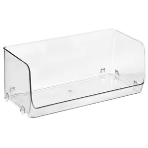 Stapelbare doorzichtige acryl opbergdoos voor cosmetica en bureau-organisatie