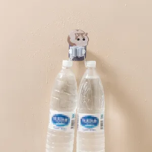 Cartoon cat self-adhesive mop holder hook with high load-bearing capacity for bathroom