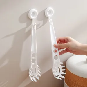 Serveur à spaghetti et passoire à nouilles japonais blancs avec crochets muraux ronds