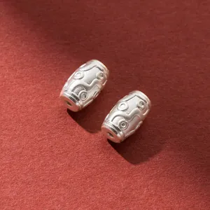 999 sterling silver vintage Tianzhu pattern spacer beads for DIY jewelry making