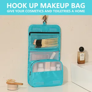 Borsa da toilette sospesa impermeabile di grande capacità per il viaggio