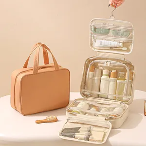 Necessaire Multifunzionale In Tessuto Oxford Con Gancio Grande Capacità Per Articoli Da Viaggio E Trucco In Uno Stile Semplice