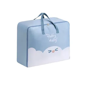 Large capacity cartoon Oxford quilt storage bag for kindergarten kids