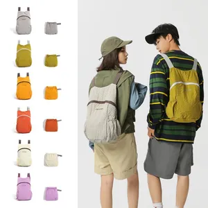 Foldable Lightweight Outdoor Backpack Nylon Water-repellent Large Capacity Travel Hiking Cycling Daypack For Men Women