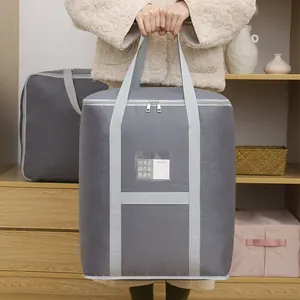 Oxford Gewebe Aufbewahrungstasche Große Kapazität Decken Organizer Umzug Gepäcktasche Mit Griff Für Kleidung Bettwäsche