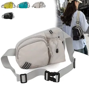 Versatile ins style functional crossbody bag with water bottle holder for women students