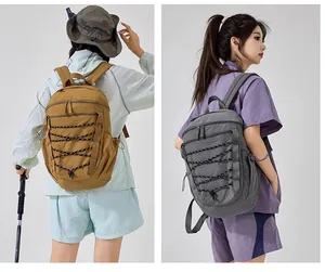 Outdoor hiking backpack with bungee cord design and large capacity for adventure