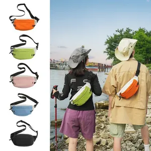 Damen Outdoor Sport Brusttasche Wasserabweisend Nylon Umhängetasche Für Wandern Radfahren Reisen Lässige Sling Bag