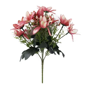 Realistic 10-head artificial daisy bouquet for home and wedding floral decoration