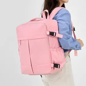 Business Elite Oxford Stof Rugzak Voor Laptop USB Oplaadpoort Uitbreidbaar Reis Schooltas Unisex Groot Rugzak