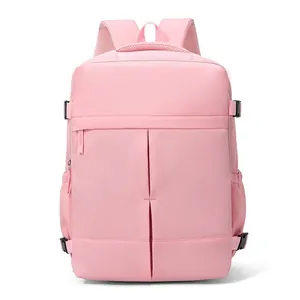 Roze multifunctionele laptoprugzak met grote capaciteit voor zakenreizen en schoolgebruik