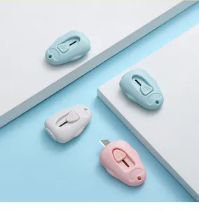 Mini taglierini portatili in colori pastello per aprire scatole e lavori creativi