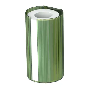 Minimalist green translucent ridged paper towel dispenser for bathroom wall mount