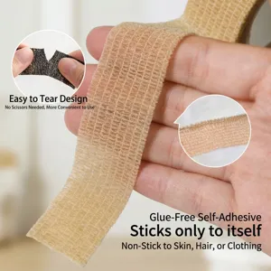 Brown self-adhesive silent tape strip for bed frame noise reduction and vibration damping