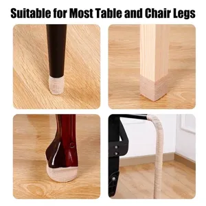 Self-adhesive silent furniture leg wrap tape for noise reduction and floor protection