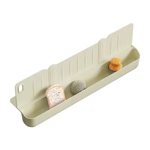 Multifunctional kitchen sink splash guard with storage basket and cleaning tools