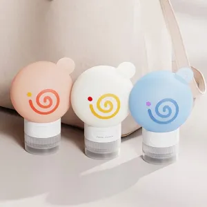Bottiglia Ricaricabile in Silicone a Forma di Ciambella Bottiglia Spremibile da Viaggio Portatile per Lozione Shampoo Cosmetici Contenitore Ermetico