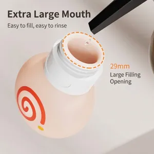 Flacone da viaggio in silicone a forma di donut con apertura di ricarica extra da 29 mm
