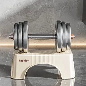Durable thickened plastic toilet step stool for children and adults in cream white.