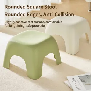 Antislip Verdikte Kunststof Badkamerkruk Modern Minimalistisch Kinder Stapkruk Multifunctionele Huishoudelijke Kleine Bank Voor Douche