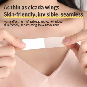 Invisible double-sided clothing tape for necklines and anti-slip fashion stickers.