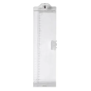 Transparent acrylic computer monitor memo board with side scale for desktop sticky notes