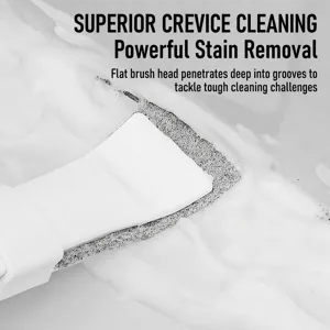 Multifunctional gap cleaning brush with scouring pad for bathroom tiles and kitchen corners