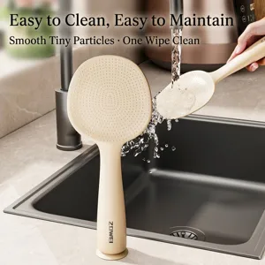 Spatule à riz en silicone antiadhésive avec base ventouse et surface facile à nettoyer