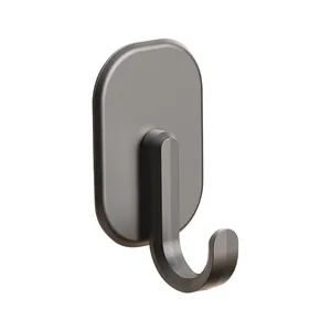 Durable gray magnetic hook for refrigerator and washing machine organization, punch-free