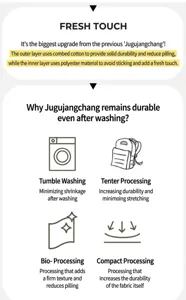 Infographic over de hoogwaardige stofverwerking en duurzaamheid van gestreepte stoffen tas